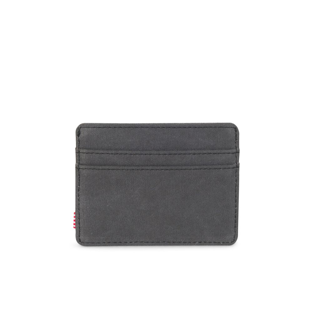 Herschel Charlie Wallet - Black Ion Canvas RFID Blocking Slim Bifold Wallet for Men & Women | Travel, Everyday Carry, Minimalist Style