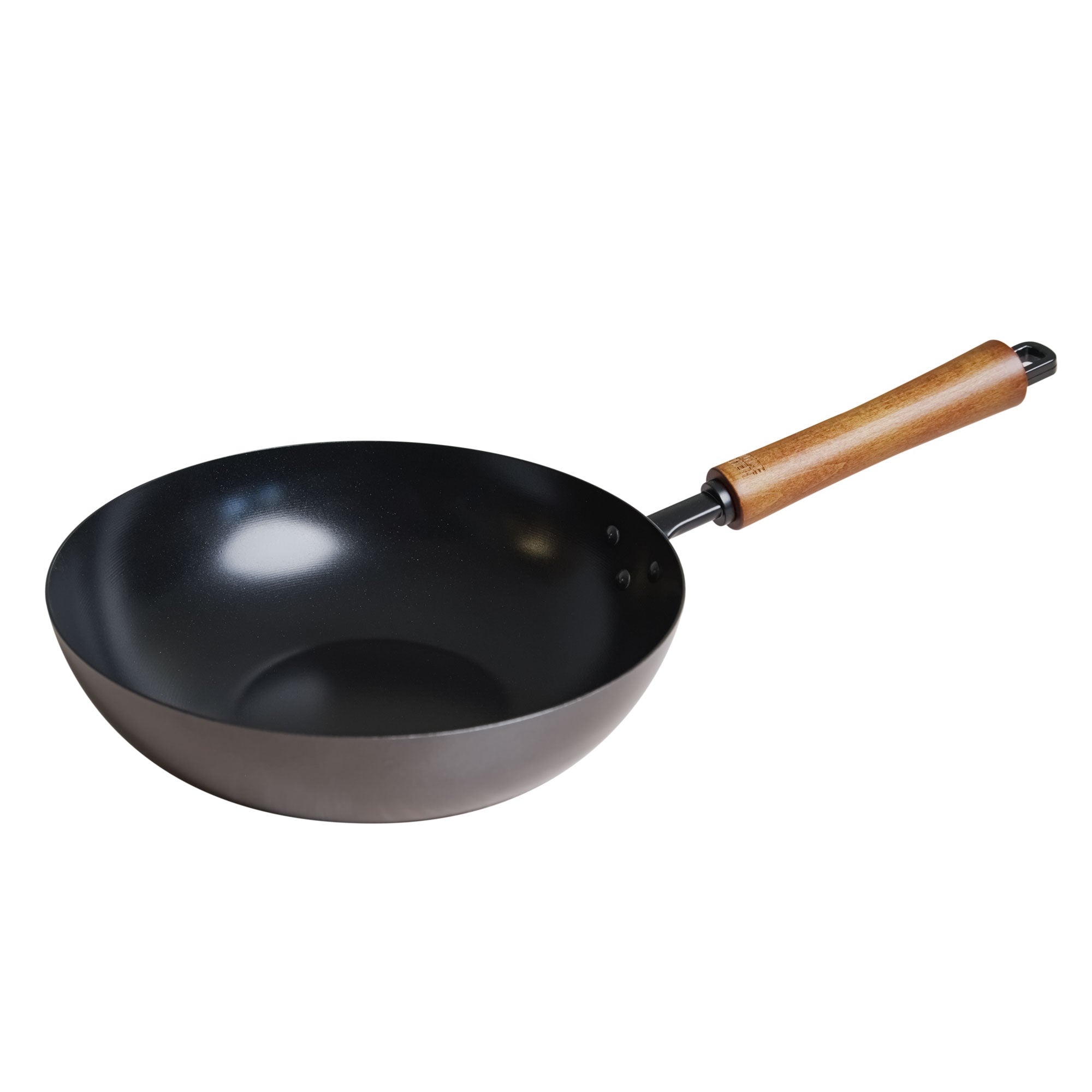 9.5 Inch Carbon Steel Ceramic Nonstick Stir Fry Pan - Classic Series Wok for Asian Cooking, Sauteing & Stir Frying - Professional Restaurant-Grade Cookware for Home Chefs