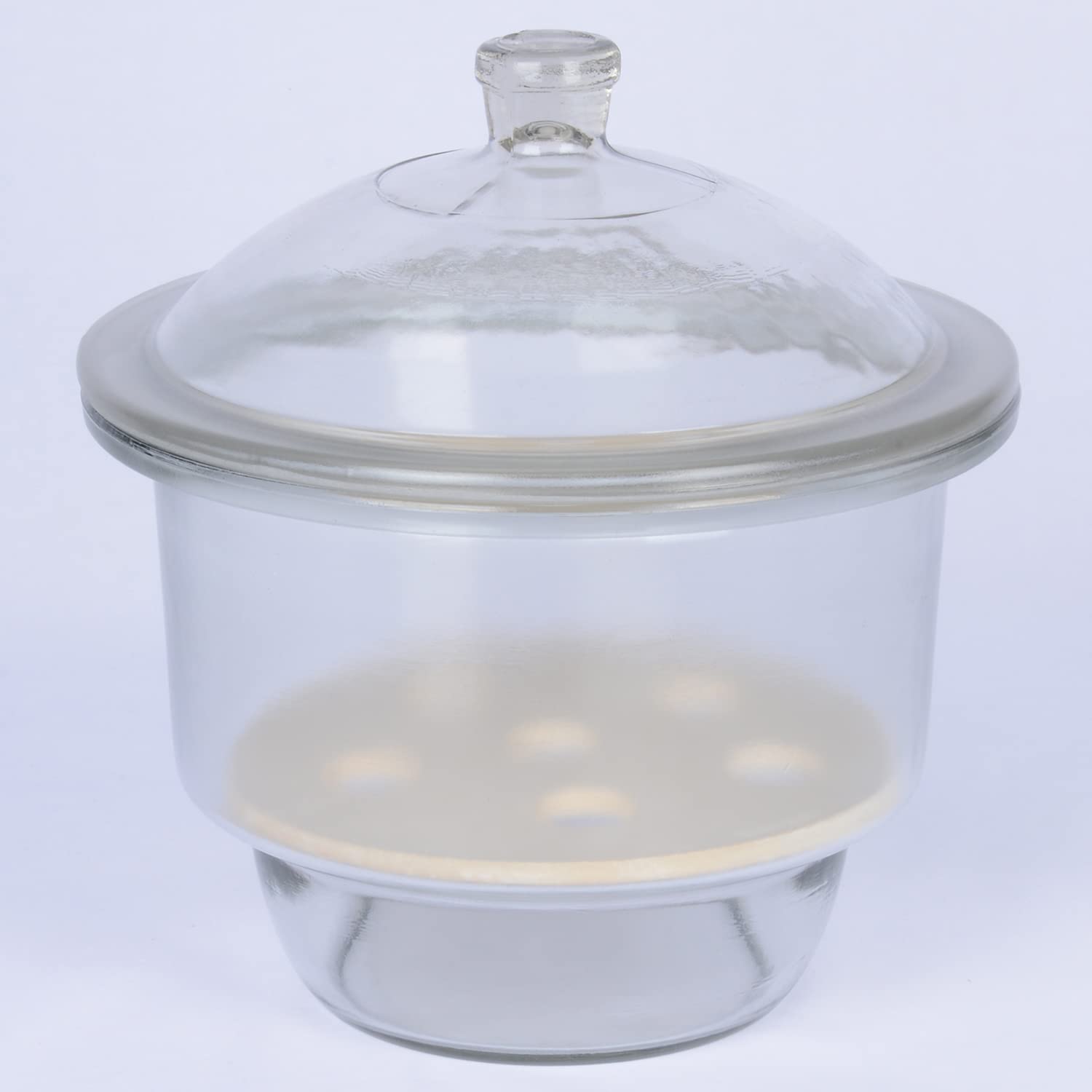 Stonylab Borosilicate Glass Desiccator with Knob Cover & 9.4