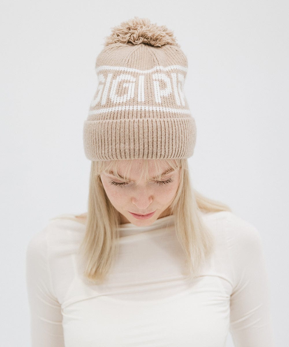 Jane Retro Pom Beanie - Soft Winter Knit Hat with Faux Fur Pom for Women & Girls - Perfect for Skiing, Snowboarding & Cold Weather Fashion