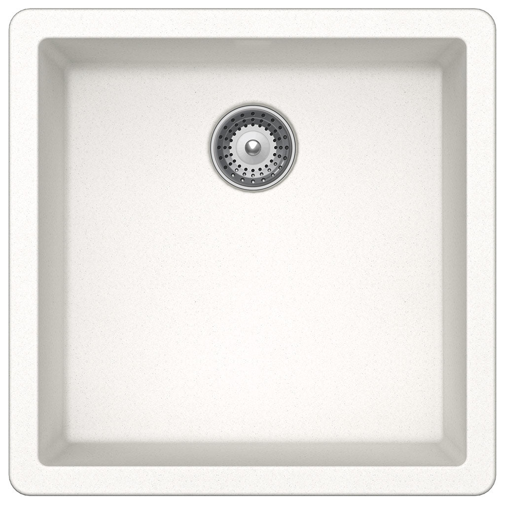 Premium Quartz Single Bowl Kitchen Sink - Durable & Stylish Undermount Sink for Modern Homes - Perfect for Food Prep, Dishwashing & Busy Kitchens