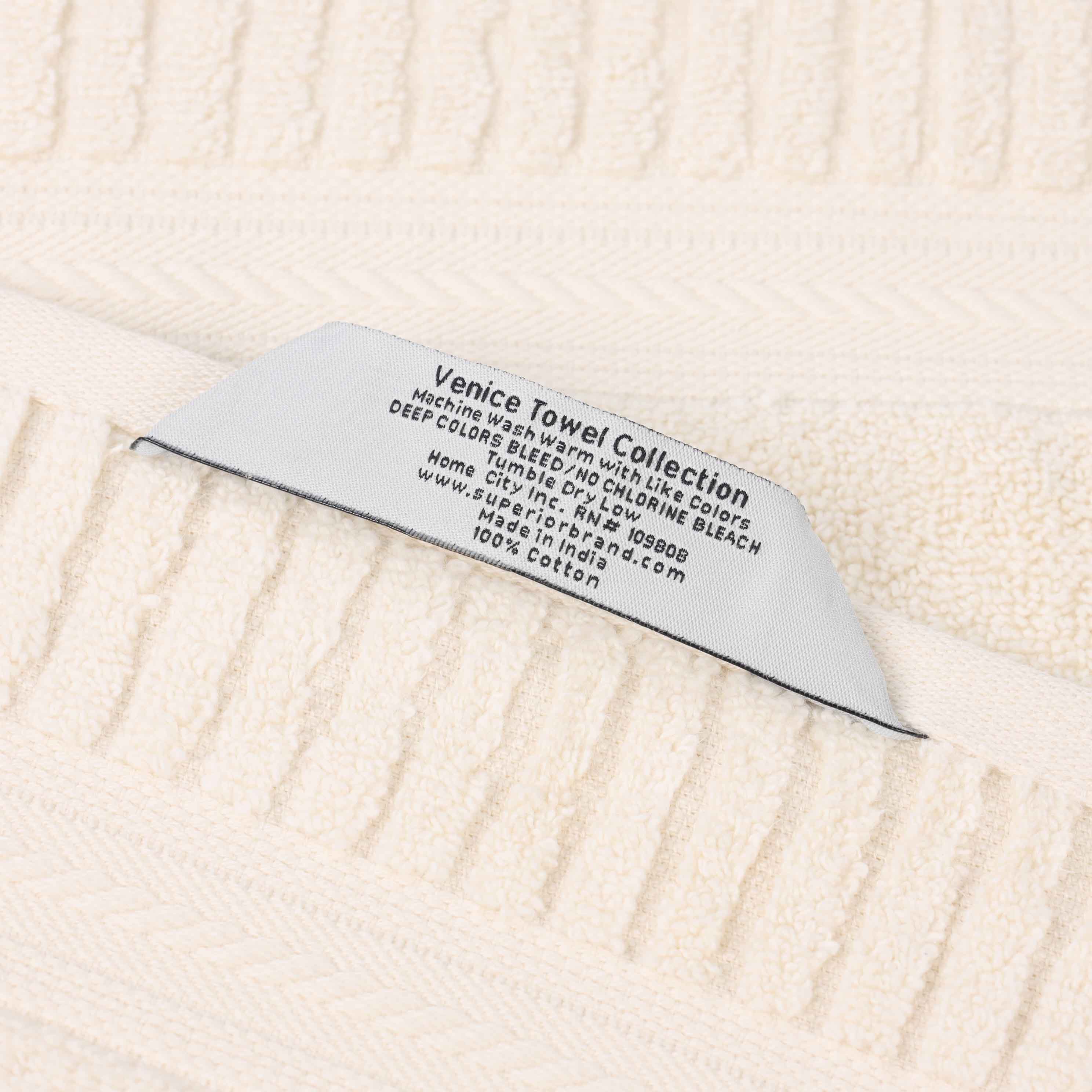 Venice Zero Twist Cotton Medium Weight Absorbent 3-Piece Bath Towel Set - Soft & Quick-Drying for Spa, Gym, and Beach Use