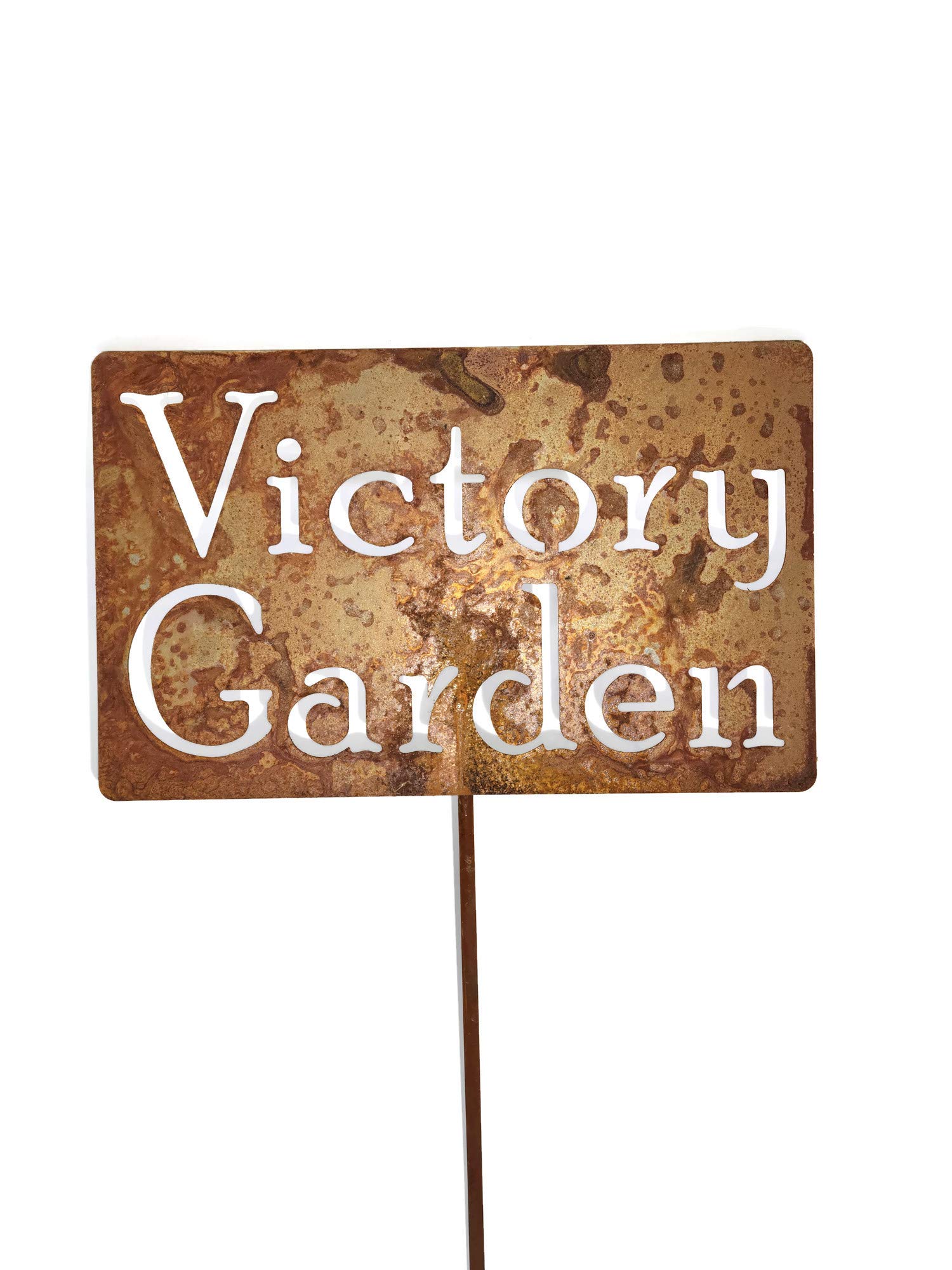 Funny Garden Stake 20-33 Inches Tall - Large Decorative Yard Art for Victory Gardens, Outdoor Decor & Flower Beds