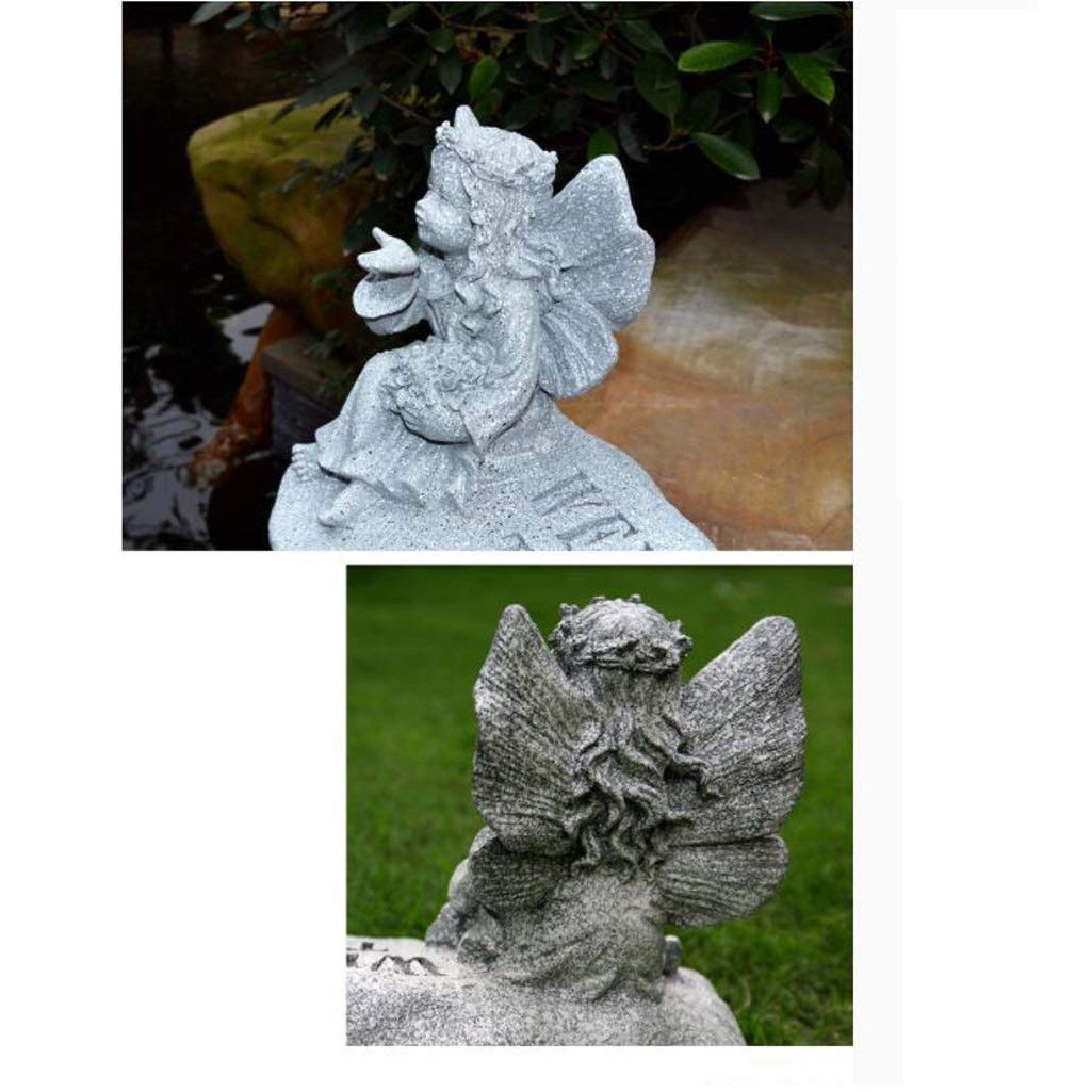 Outdoor Garden Statue - Creative Angel Sculpture for Nursery, Park & Landscape Decor | Weather-Resistant Bionic Stone Ornament | Perfect for Patio, Yard & Garden Decorations