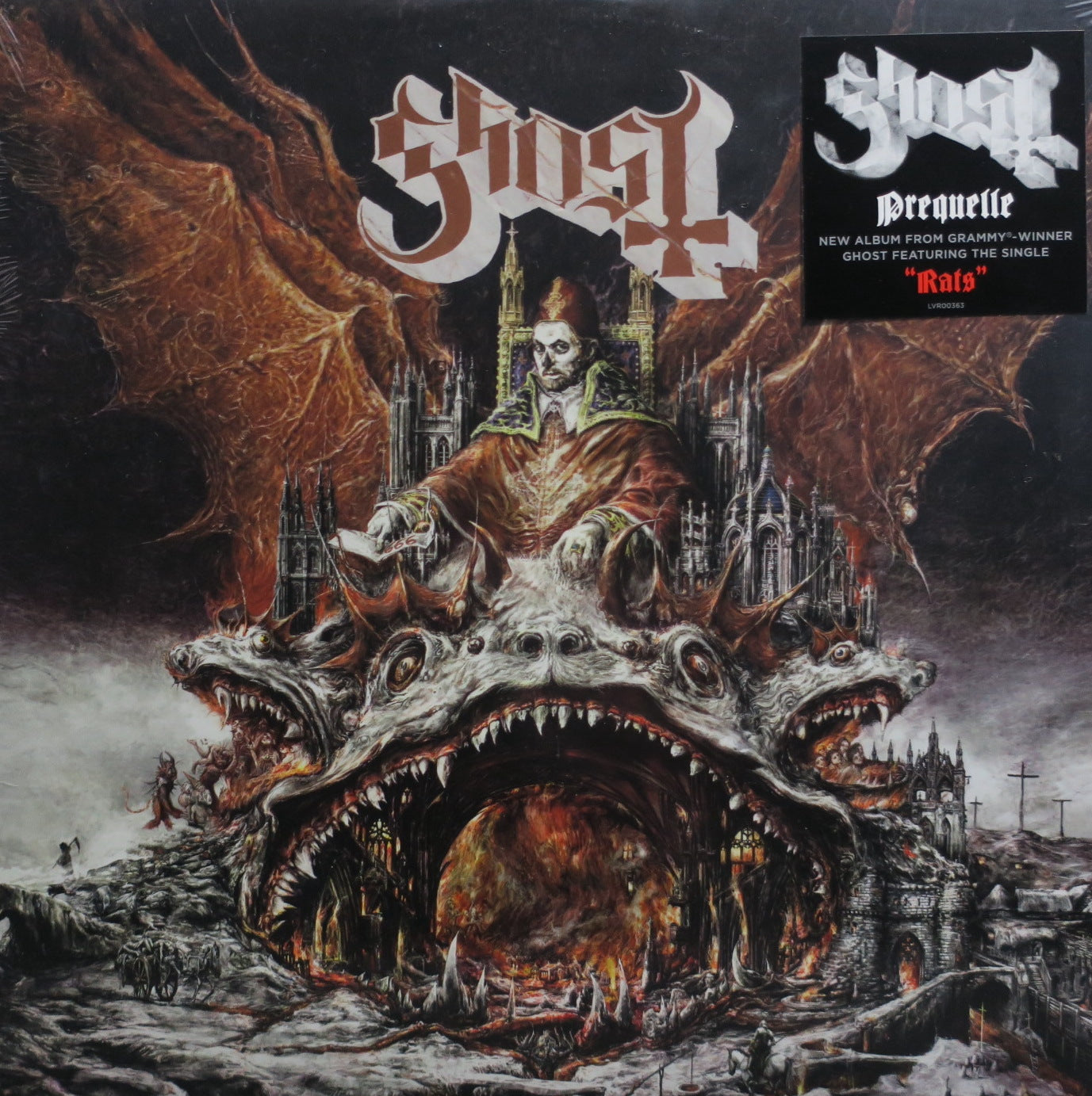 GHOST 'Prequelle' Vinyl LP Record - Limited Edition Swedish Metal Album - Perfect for Collectors & Music Enthusiasts - Great for Home Decor & Vinyl Collections