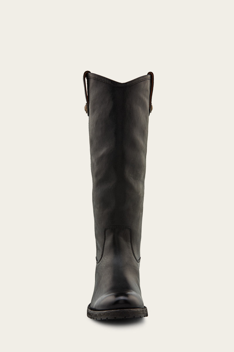 Melissa Button Lug Tall Boots - Vintage & Pre-Loved Women's Ankle Boots for Casual Outfits & Fall Fashion