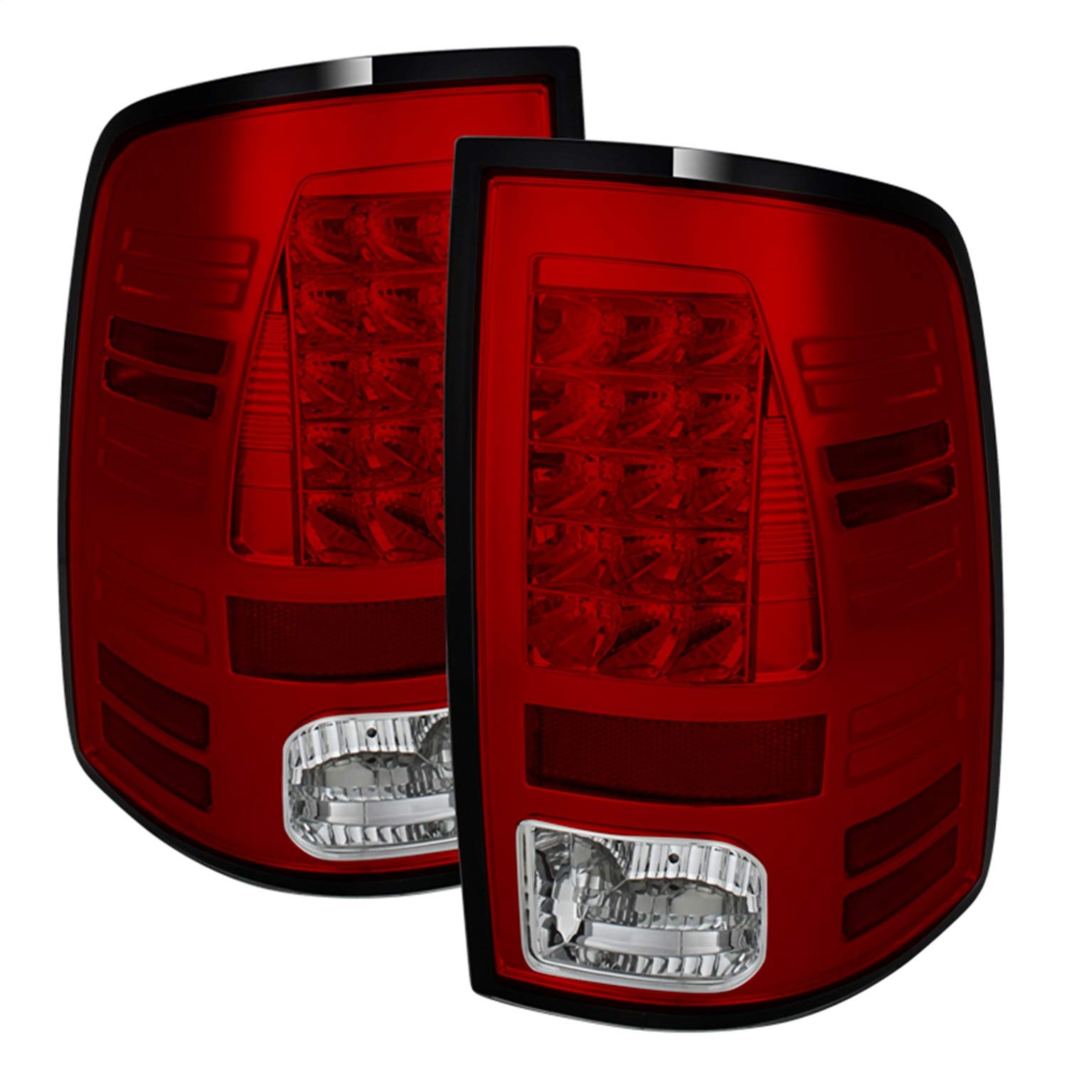 Spyder Auto 5077547 LED Tail Lights Red/Clear - High-Performance Car Rear Lights for Enhanced Visibility & Style
