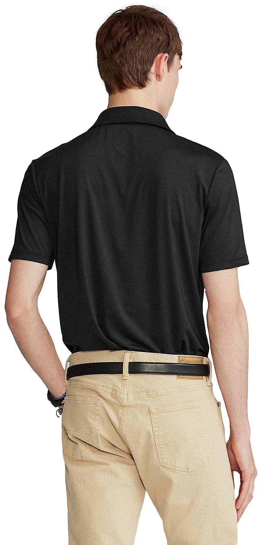 Ralph Lauren Men's Performance Polo Shirt - Moisture Wicking, Breathable Fabric for Golf & Casual Wear - XX-Large, Polo Black