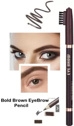 Smudge Proof & Waterproof Dark Brown Eyebrow Pencil with Brush - Long Lasting Eyebrow Definer for Natural Looking Brows | Perfect for Daily Makeup, Special Occasions & Professional Use