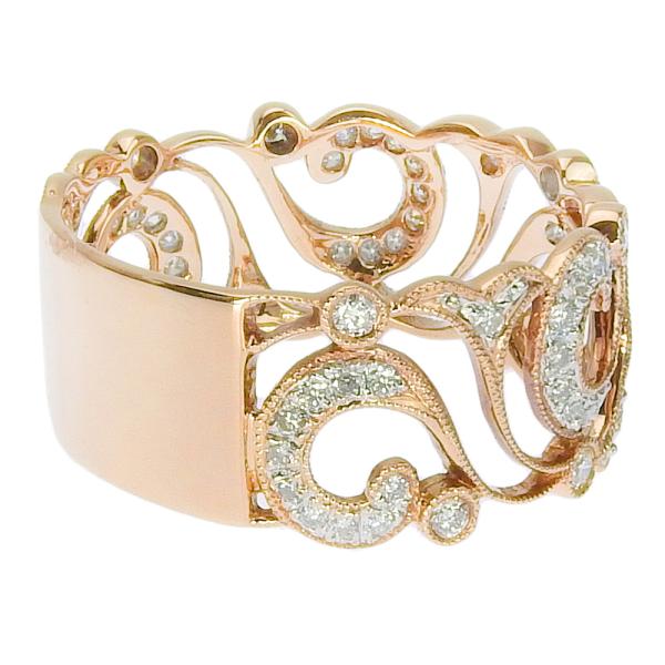 18K Gold Diamond Ring for Women - Elegant Solitaire Engagement Wedding Band - Perfect for Proposals, Anniversaries & Special Occasions