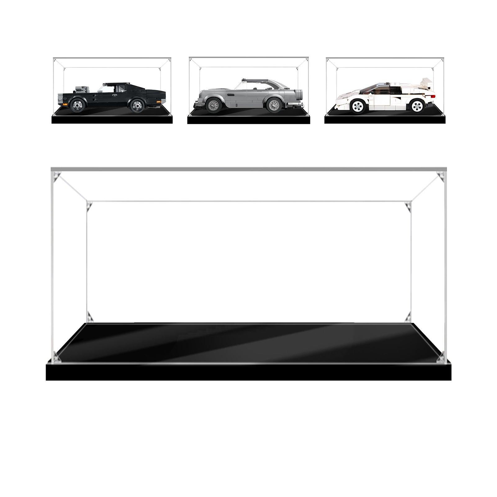 Premium LEGO Speed Champions Super Car Display Case - Clear Acrylic Showcase for Collectible Model Cars - Perfect for Home Decor, Office Display & Gift Giving
