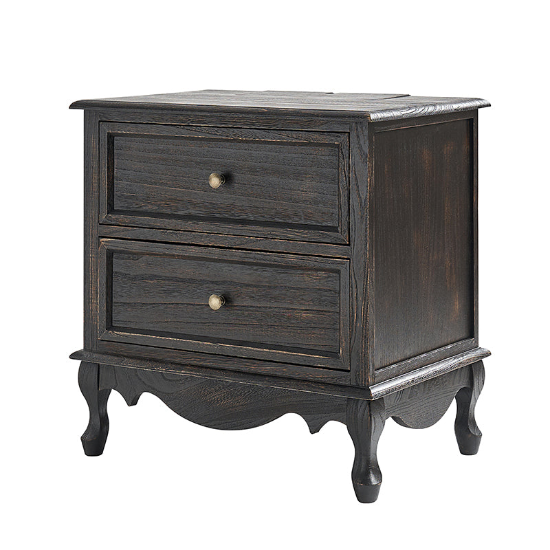Galatea 24 Inch Tall 2-Drawer Nightstand Chest - Modern Bedside Table with Optional Styles for Bedroom, Living Room, or Office Storage