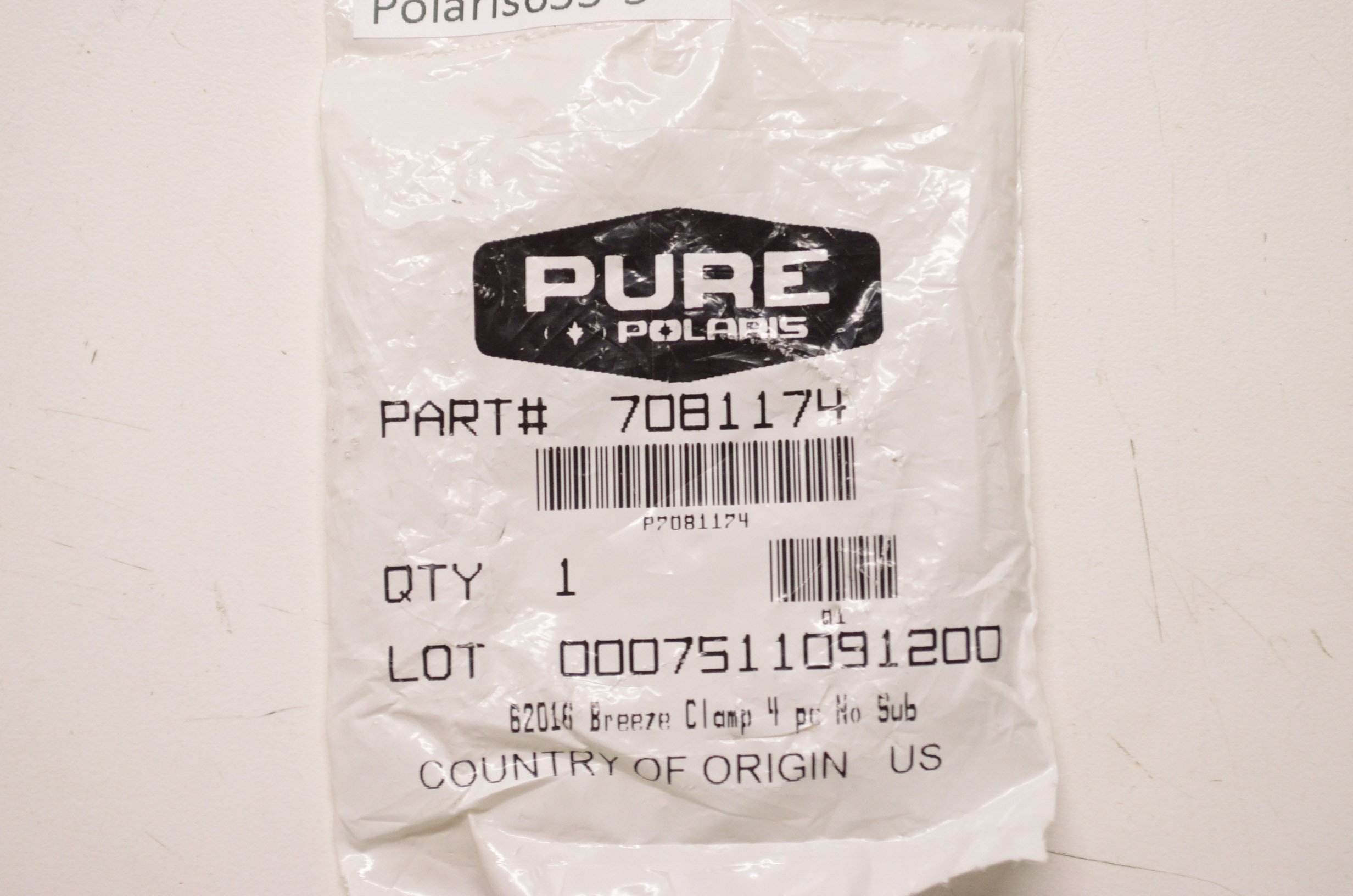 Genuine Polaris RZR OEM Hose Clamp 7081174 - High-Quality Replacement Part for Off-Road Vehicles (Qty 1) | Perfect for ATV, UTV & Side-by-Side Maintenance & Repair