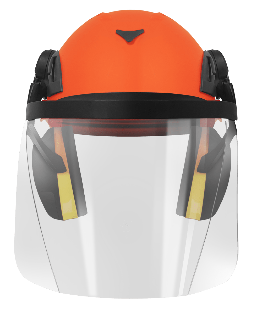Armour Climbing Helmet with Hellberg Earmuff, Carrier & Clear Visor Kit - EN12492 Certified for Rock Climbing, Construction & Industrial Safety