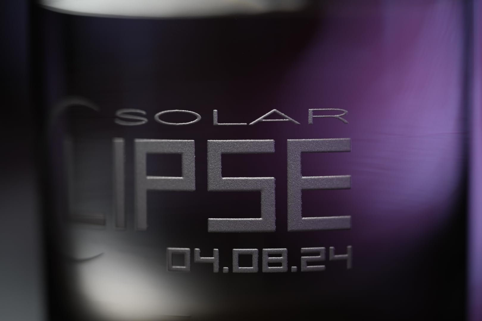 2024 Solar Eclipse Whiskey Glass - Unique Solar Eclipse Gift for Astronomy Enthusiasts - Perfect for Stargazing Parties & Celestial Events - Custom Engraved Eclipse-Themed Drinking Glass