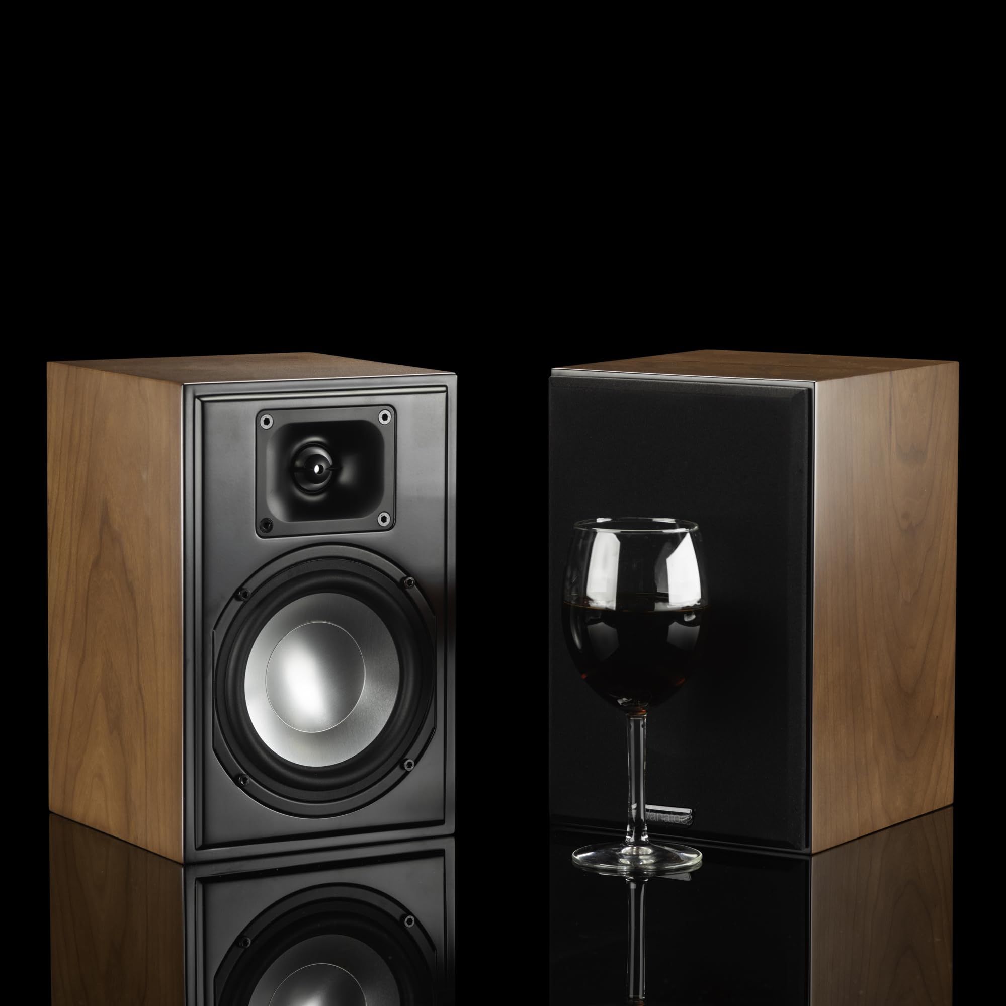 Vanatoo Transparent One Encore Plus Cherry Bluetooth Speakers - High-Fidelity Audio with AUX, USB, Optical, Analog Inputs - Premium Bookshelf PC Speakers for Desktop, Home Theater, and Studio Use