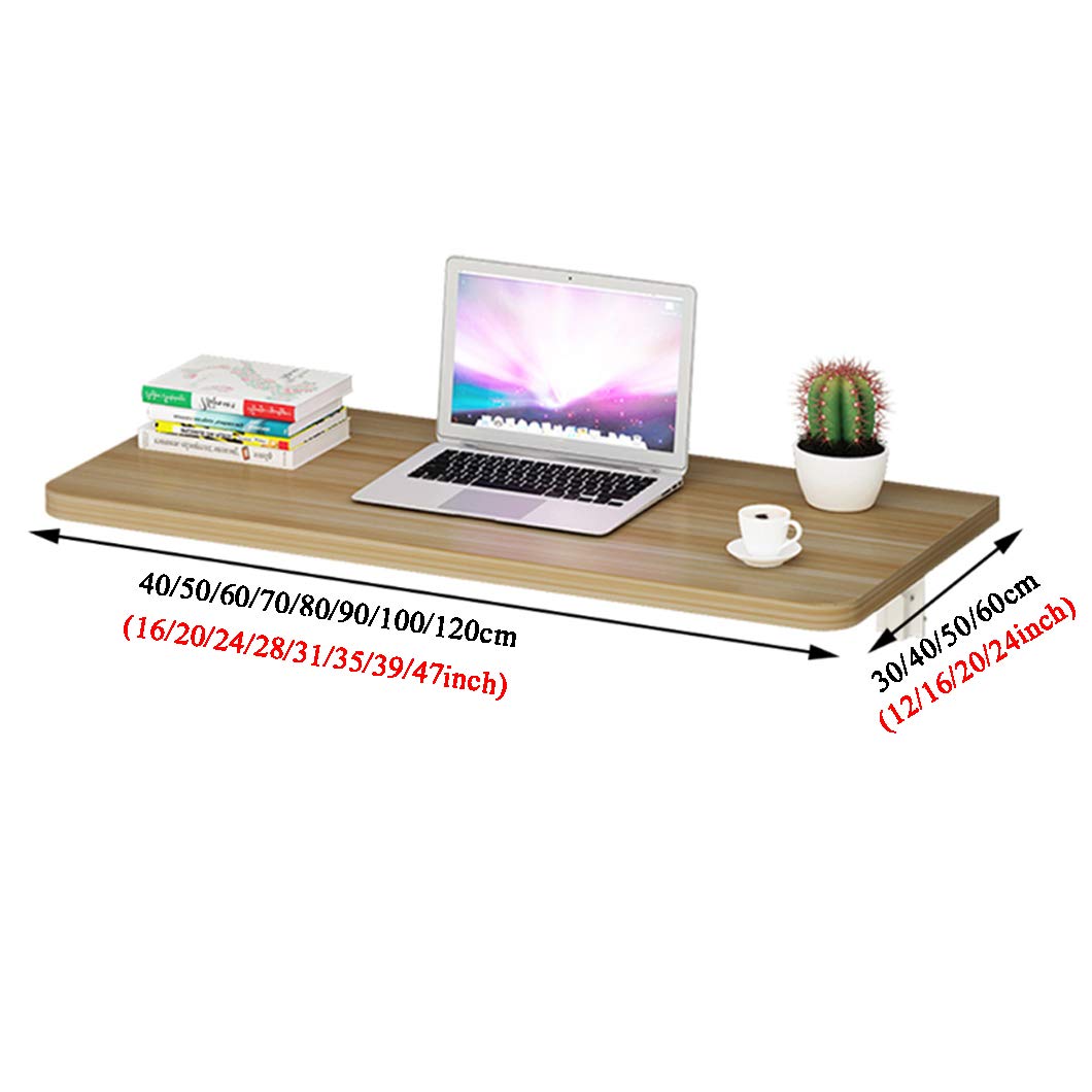 SYTH Wall Mounted Folding Table - Space Saving Laundry Room Workbench, Drop Leaf Dining Desk & Study Table | Multiple Size Options | Perfect for Small Apartments, Dorm Rooms & Home Offices