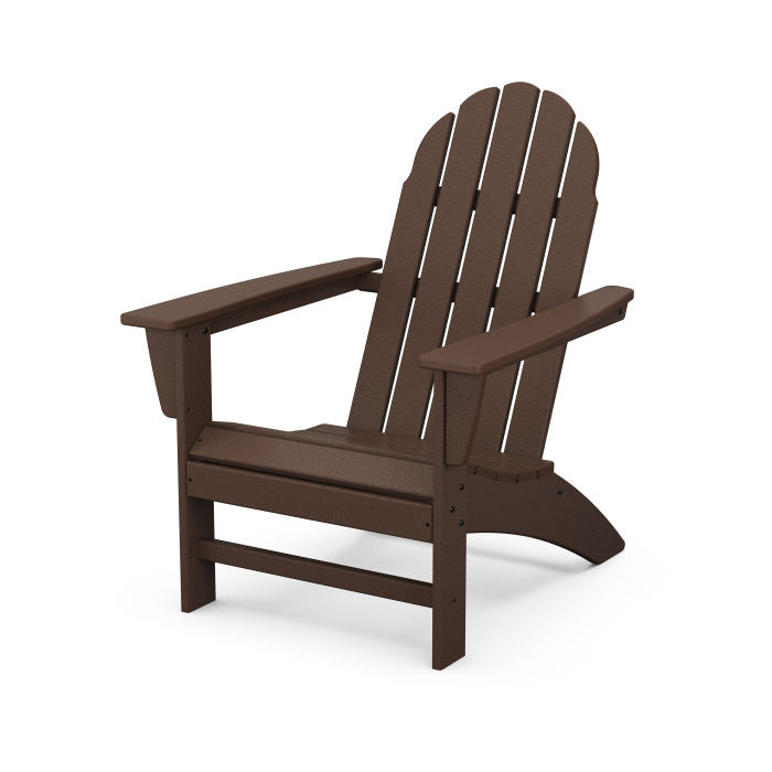 POLYWOOD Vineyard Adirondack Chair - All-Weather Outdoor Furniture for Patio, Garden & Poolside Relaxation | Durable Recycled Plastic Material