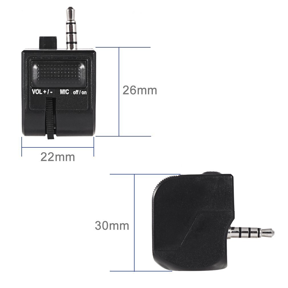 Wanty PS4 Headset Audio Control Adapter - Adjustable Volume & Mic Mute Controller for DualShock 4 Joystick with 3.5mm Jack - Perfect for Gaming, Streaming & Online Chat on PlayStation 4
