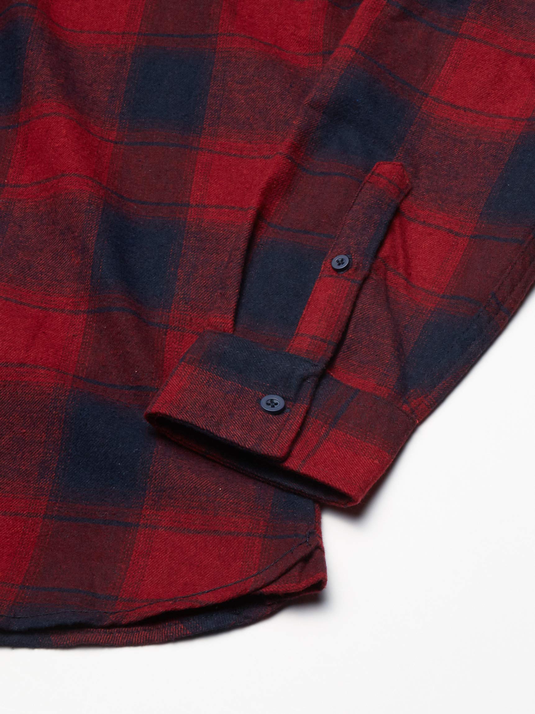 Burnside Men's Yarn-Dyed Long Sleeve Flannel Shirt - Soft Plaid Button-Up for Casual Wear, Outdoor Activities & Fall Layering