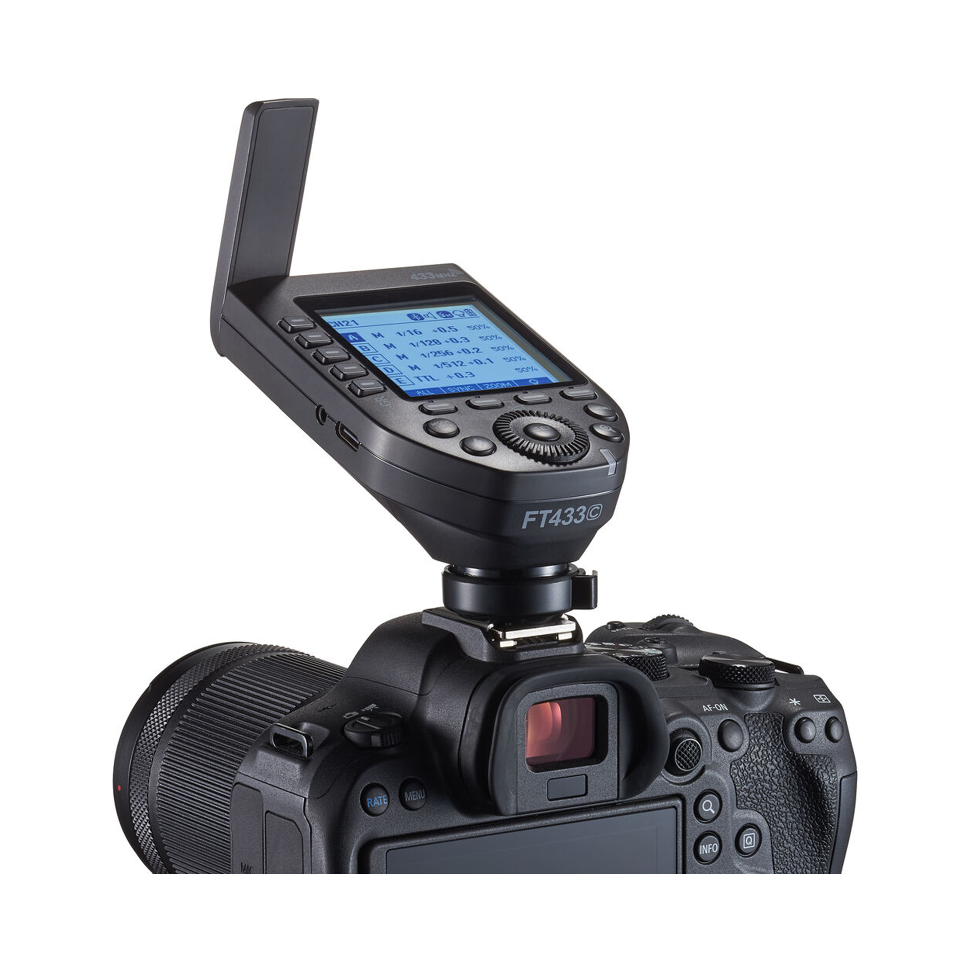 Godox FT433 TTL Wireless Flash Trigger for Canon Cameras - Professional Photography Lighting for Studio, Wedding & Outdoor Shooting