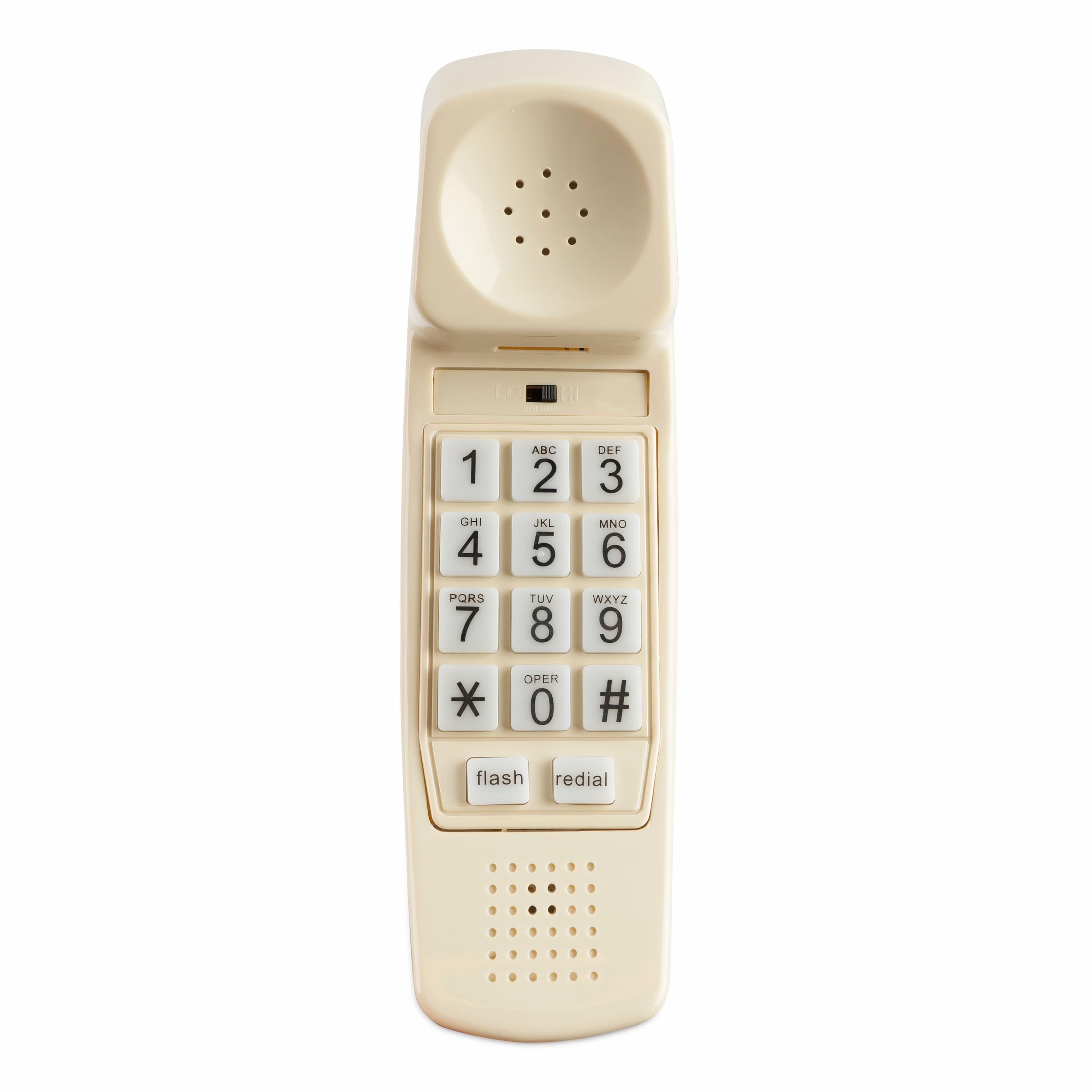 ISoHo Big Button Corded Phone for Home Office - Amplified Landline Telephone with Large Numbers & Hearing Aid Compatible - Perfect for Seniors & Visually Impaired (Bone Ivory) - Ideal for Home, Office & Elderly Care Facilities