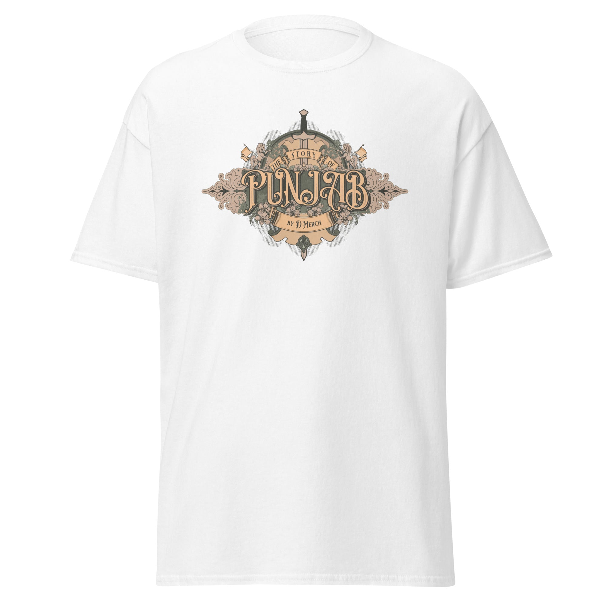 Story of Punjab Men's Classic Cotton T-Shirt | Comfortable Casual Wear for Everyday Outfits | Perfect for Street Style, Weekend Outings & Travel