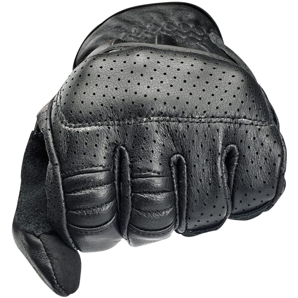 Biltwell Borrego CE Certified Motorcycle Gloves - Black | Hard Knuckle Protection | Shock Absorbing & Abrasion Resistant | Ideal for Street Riding & Adventure Touring