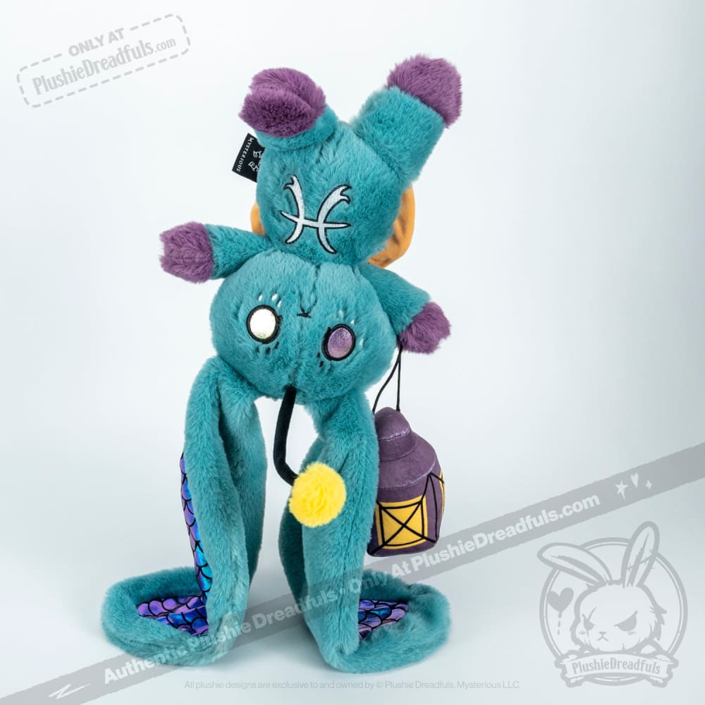 Plushie Dreadfuls Pisces Rabbit - Soft Stuffed Animal Toy for Kids & Collectors | Perfect for Zodiac Gifts, Birthday Presents & Cuddling