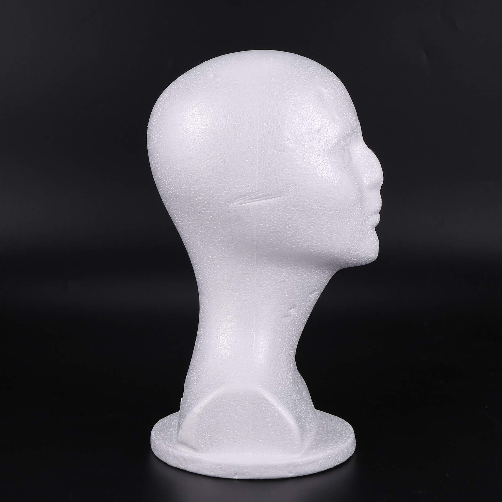 GERALD Mannequin Head with Foam, Glasses, Hat & Wig - Stylish Display Stand for Salon, Barber Shop & Retail Stores