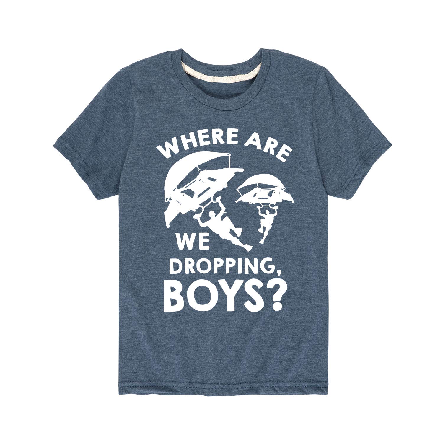 Gaming Graphic T-Shirt for Boys - Cool 'Where We Dropping' Gamer Tee - Youth Short Sleeve Cotton Shirt - Perfect for Esports, Streaming & Casual Gaming Outfits