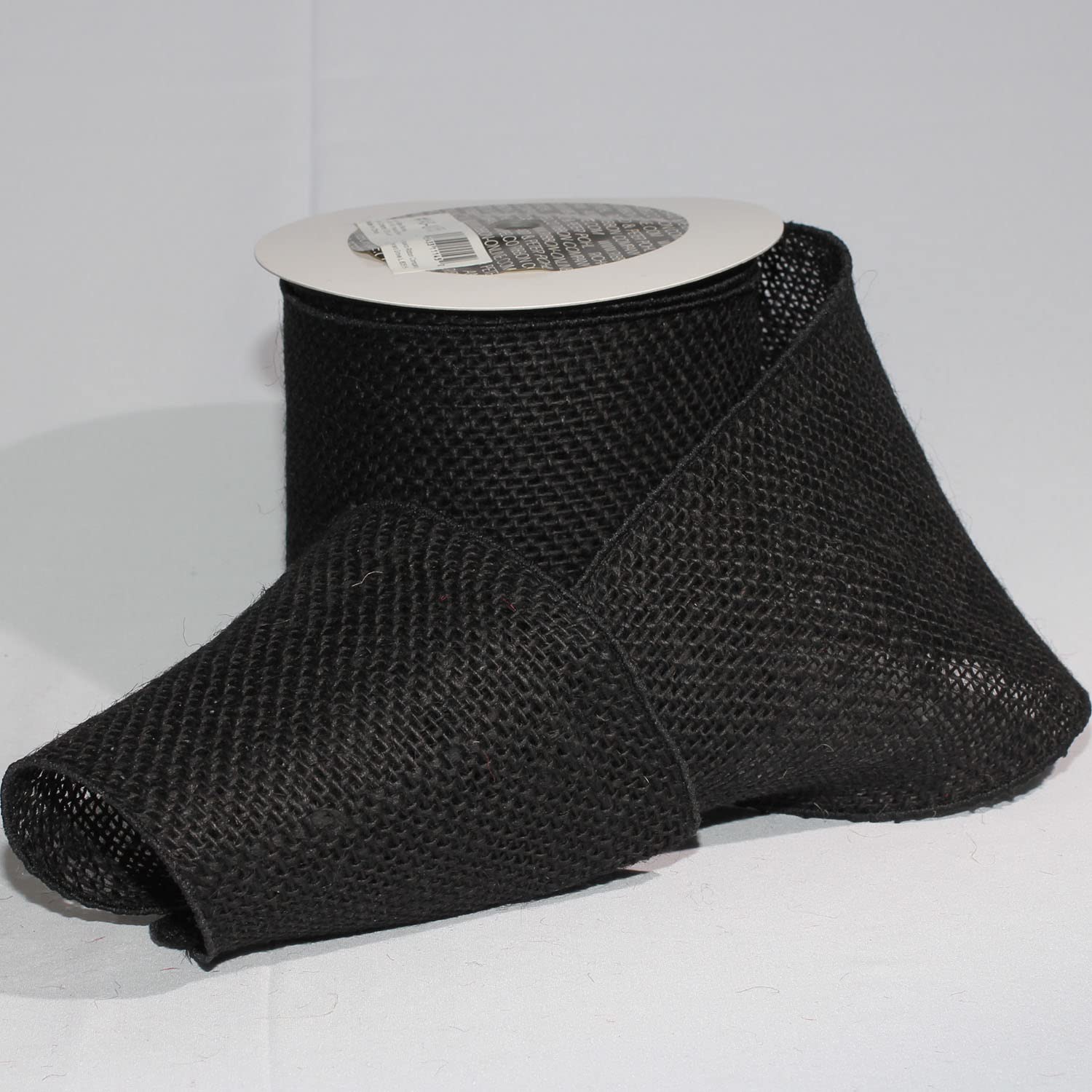 Premium Black Burlap Wired Craft Ribbon - 5 Inch x 10 Yards for DIY Gift Wrapping, Wedding Decor, Floral Arrangements & Seasonal Crafts | Rustic Home Decor & Party Supplies