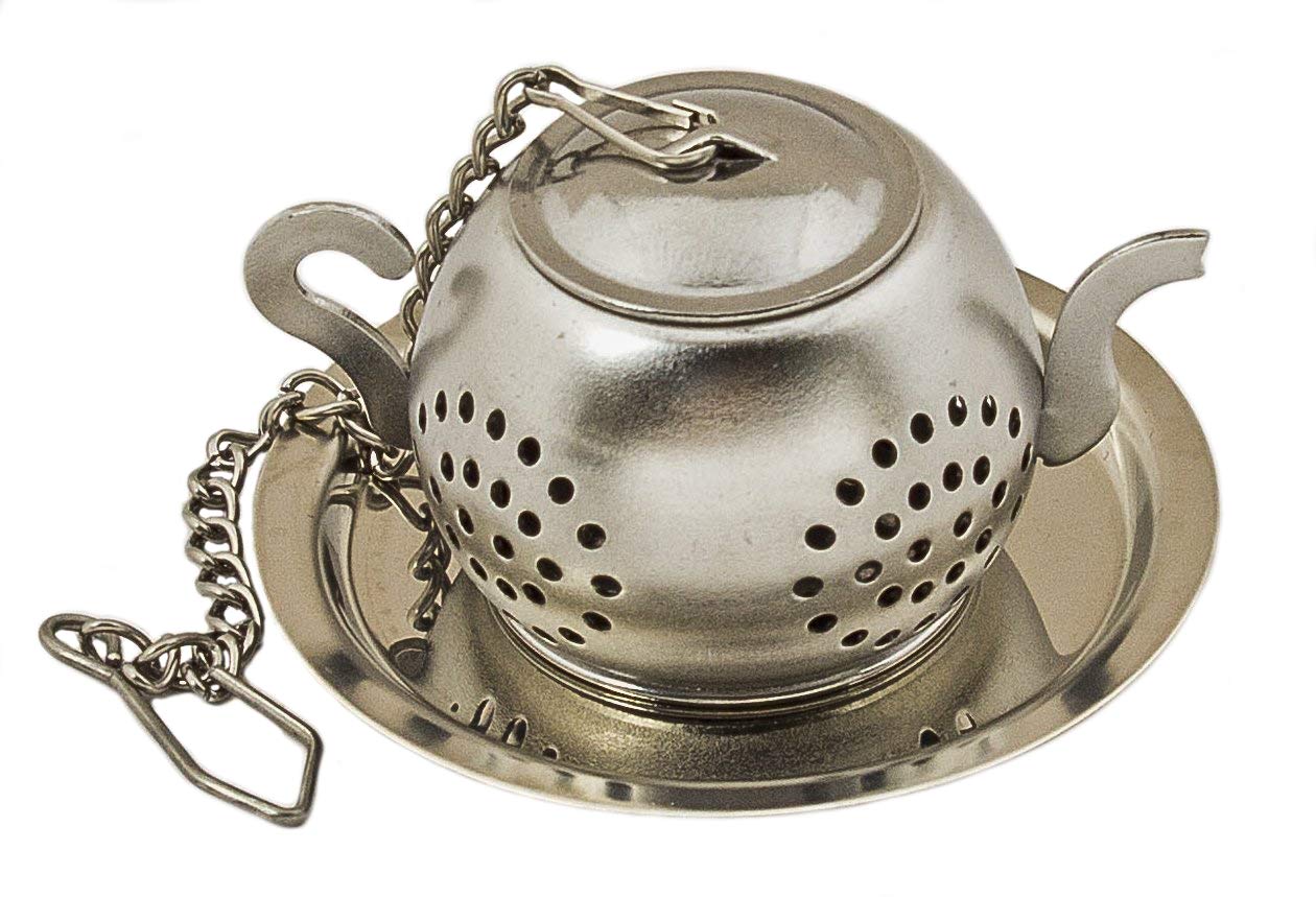 Premium Stainless Steel Tea Infuser for Loose Leaf Tea - Zoie & Chloe Reusable Mesh Tea Ball with Handle - Perfect for Herbal, Green, Black Tea Brewing at Home, Office or Travel
