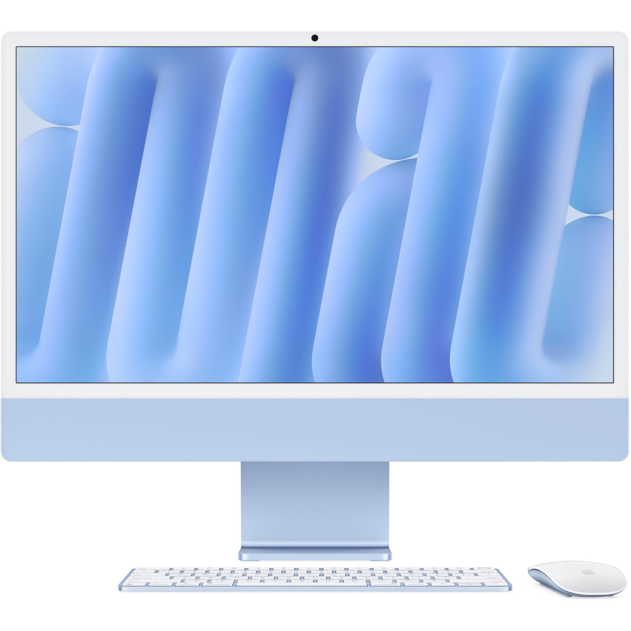 Apple iMac 24-inch with Retina 4.5K Display, M4 Chip (10-core CPU), 256GB SSD in Blue - 2024 Model | Perfect for Graphic Design, Video Editing & Home Office Work