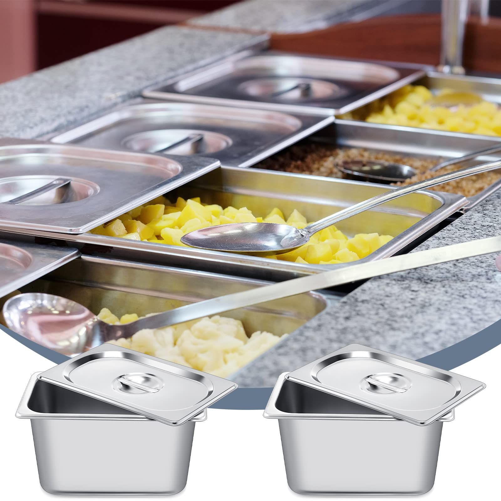 8-Pack Stainless Steel 6
