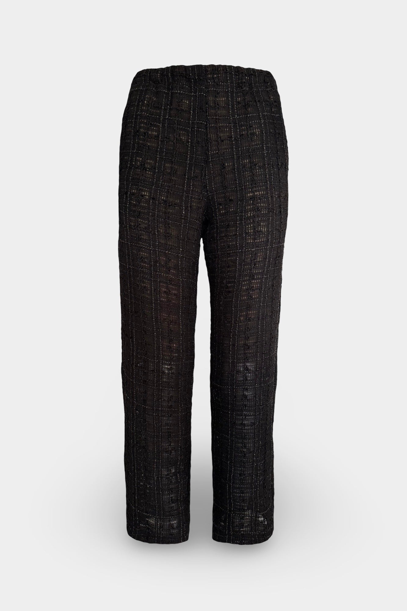 CAITLIN Black Tweed Pants for Women - Stylish Office Wear & Business Casual Trousers
