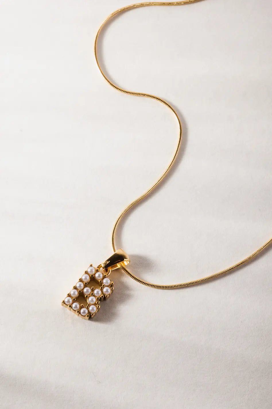 Emily Pearl Initial Necklace - Personalized Name Jewelry, Tarnish-Free & Hypoallergenic - Perfect for Birthdays, Anniversaries & Everyday Elegance