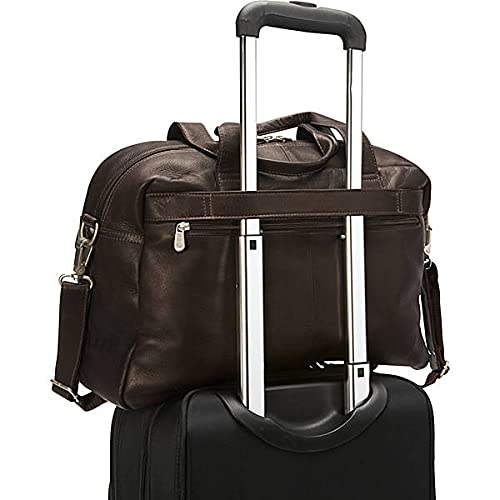 Multi-Pocket Carry-on Luggage - Chocolate Brown Expandable Travel Bag for Women & Men - Perfect for Airplane, Business Trips & Weekend Getaways