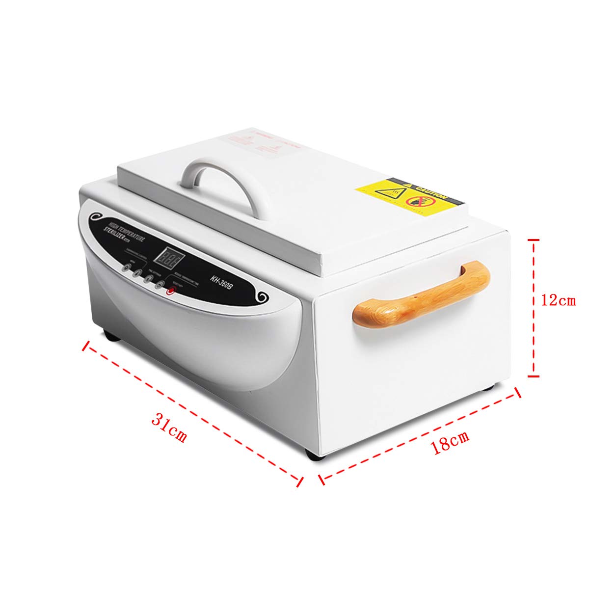 Professional UV Nail Tool Sterilizer Cabinet - High Temperature Disinfection for Manicure & Pedicure Tools - Salon & Home Use for Hygiene & Safety