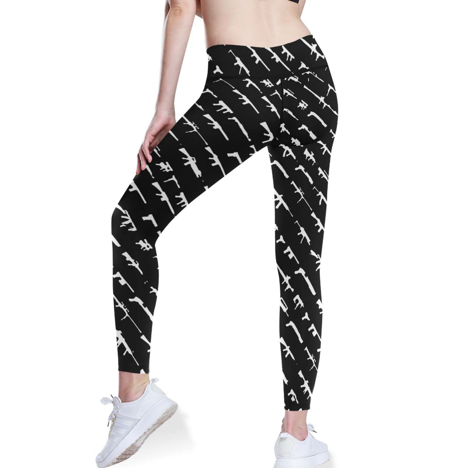 Rogue Status Gun Stretchy Capri Yoga Pants - Trendy Workout Leggings for Women | Perfect for Gym, Running & Lounge Wear