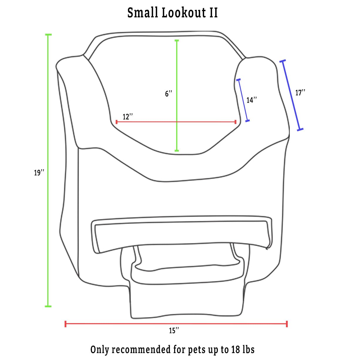 Snoozer Lookout II Dog Car Seat for Small Dogs 0-15 lbs - Washable Pet Car Seat with Storage Tray & Safety Harness - Car Sickness Relief for Puppies - Perfect for Road Trips, Vet Visits & Daily Commutes (Merlin Pewter)