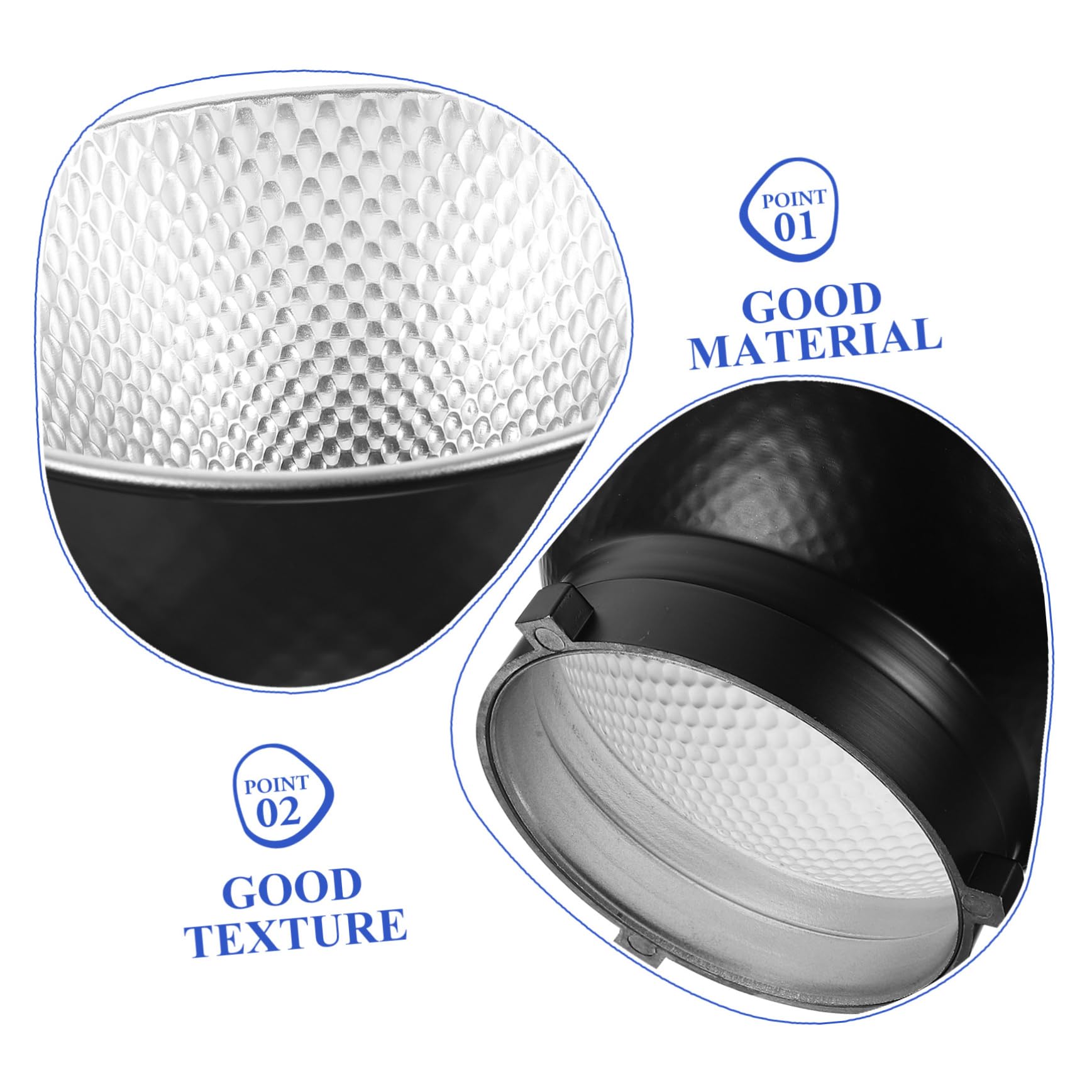 OSALADI 2 Pack Photography Light Diffuser Covers - Aluminum Studio Lamp Shades for Soft Fill Lighting, Floodlights & Photography Equipment - Perfect for Portrait, Product & Indoor Photography Shoots
