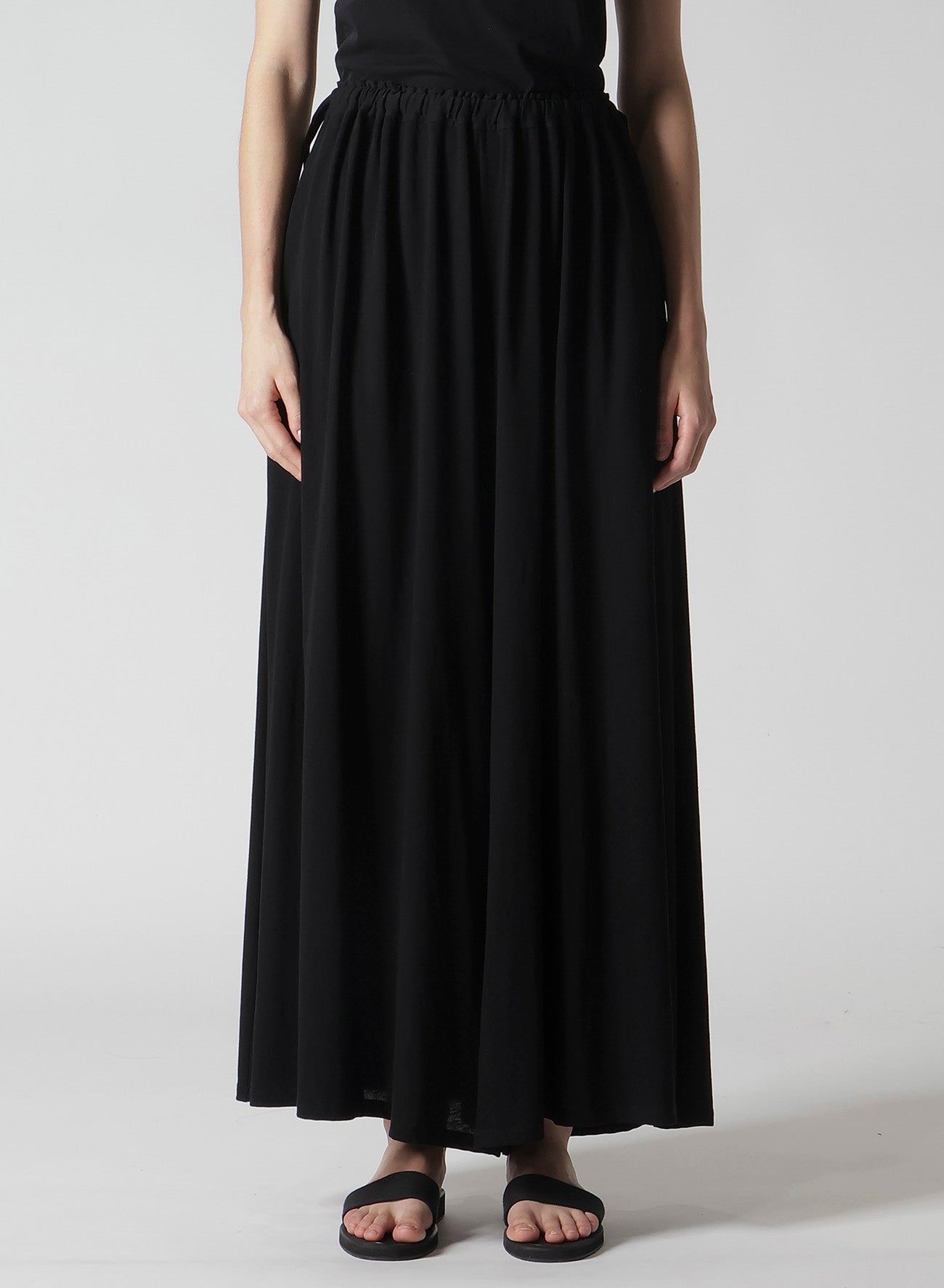 Soft Cotton Single Jersey Skirt with Gathered Waist - Comfortable & Stylish Women's Midi Skirt for Casual Wear, Work, and Summer Outfits