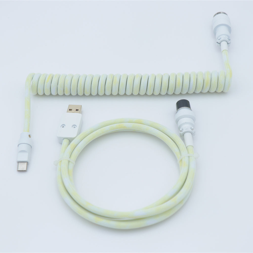 YUNZII Mystery Bundles - Handmade Pastel Aviator Coiled Cable for Keyboard & Gaming Accessories | Perfect for Mechanical Keyboards, PC Setup, and Gift Giving
