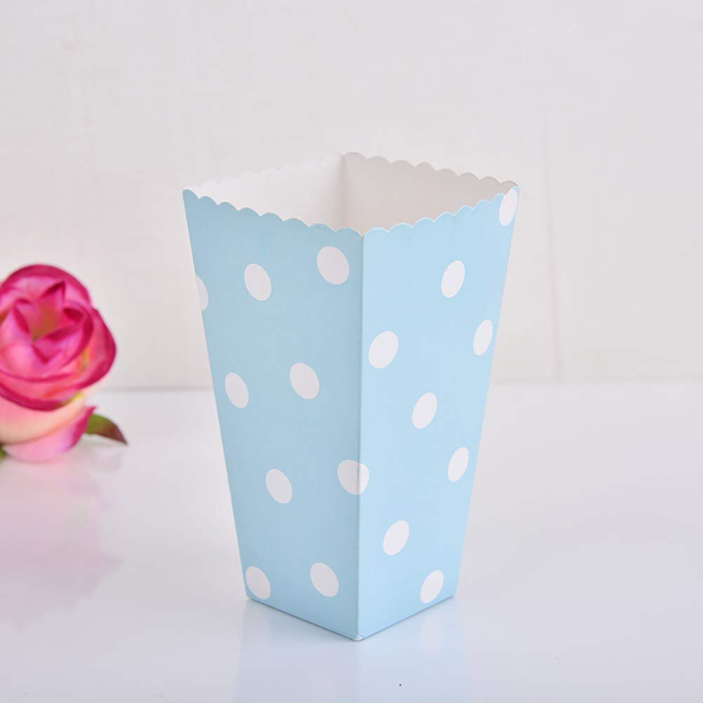 36 Pcs Popcorn Boxes - Cardboard Candy Containers & Treat Cartons for Movie Night, Birthday Party, Carnival Snacks - Golden Popcorn Bags, Cups & Buckets