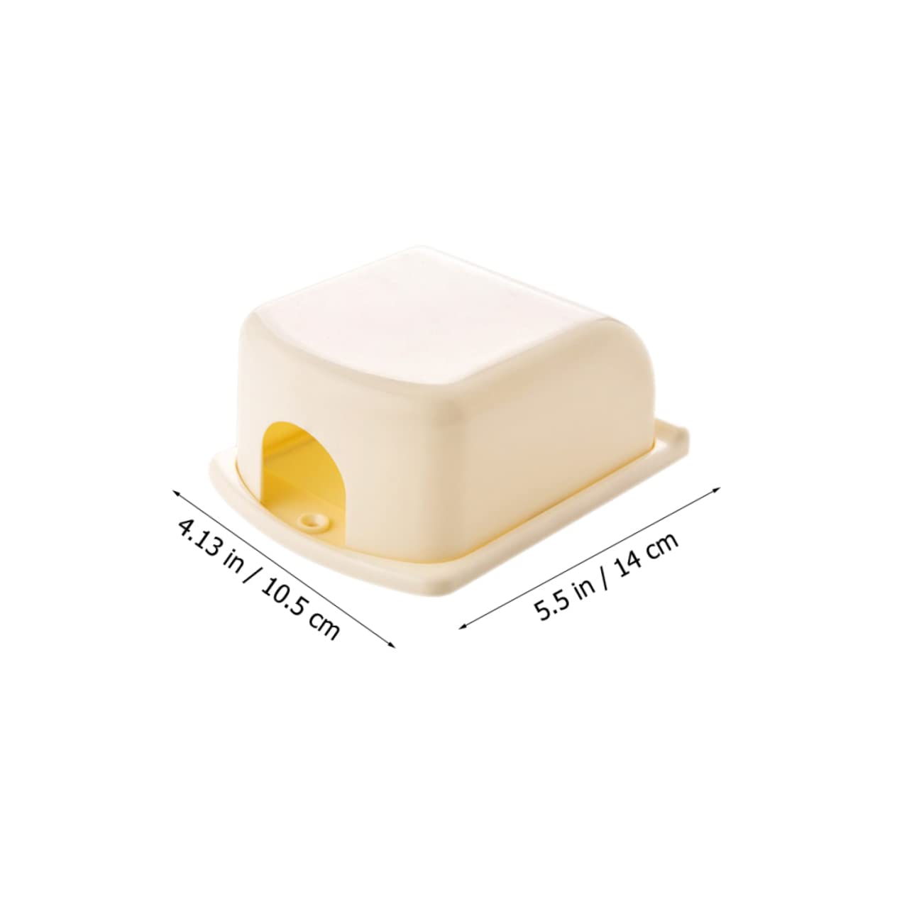 VICASKY 6-Pack Childproof Electrical Outlet Covers - Shockproof Beige ABS Safety Plugs for Baby Proofing Homes & Offices