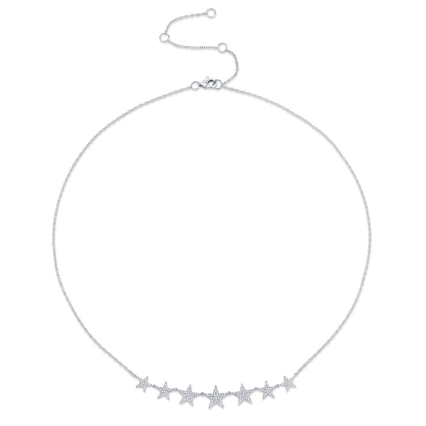 14KT Gold 0.35 CTW Diamond Star Necklace for Women - Elegant Pendant Jewelry Gift for Birthday, Anniversary & Valentine's Day