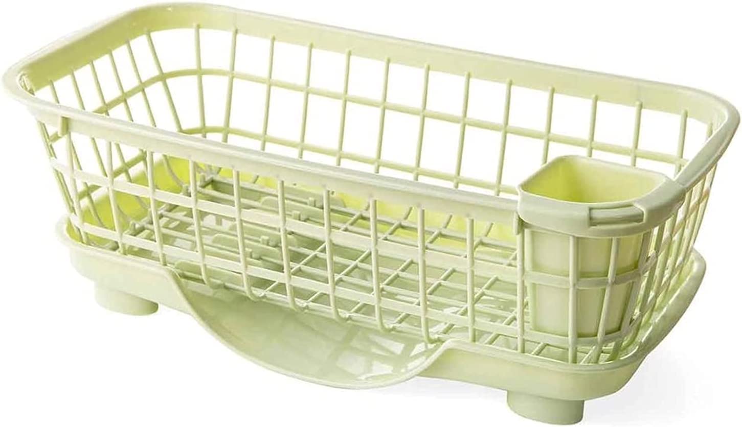 Stainless Steel Dish Drying Rack for Kitchen - Large Sink Organizer with Utensil Holder | Perfect for Countertop, Cabinet & Dish Drainer Storage | White & Green Options Available | Ideal for Small Spaces & Apartment Living