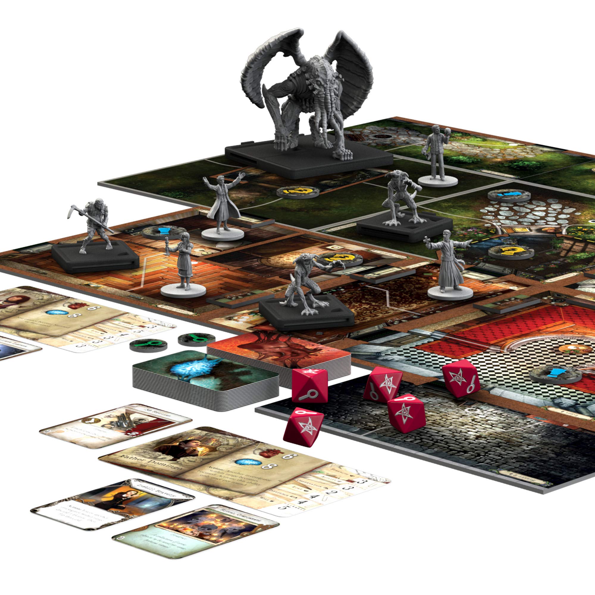 Mansions of Madness & Beyond The Threshold Board Game Bundle - Base Game + Expansion | Cooperative Horror Mystery Tabletop Game for Adults by Fantasy Flight Games | Perfect for Game Nights, Halloween Parties & Strategy Lovers