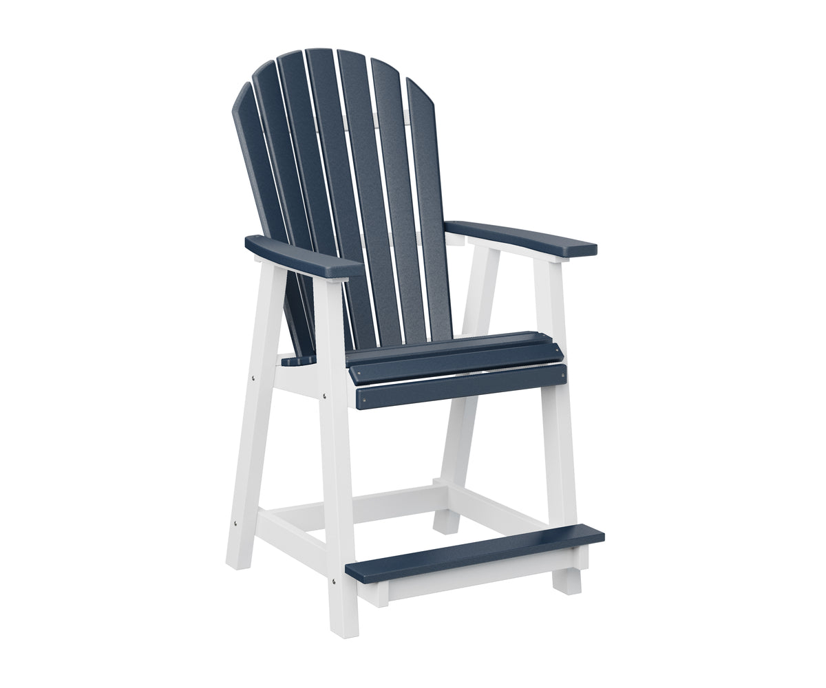 Navy Blue on White